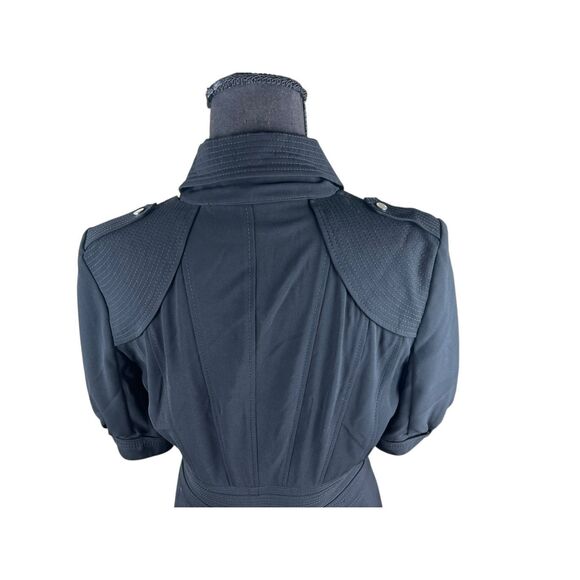 Karen Millen woman’s 8 black sleek fix and flare shirt sleeves classic dress - Picture 5 of 9